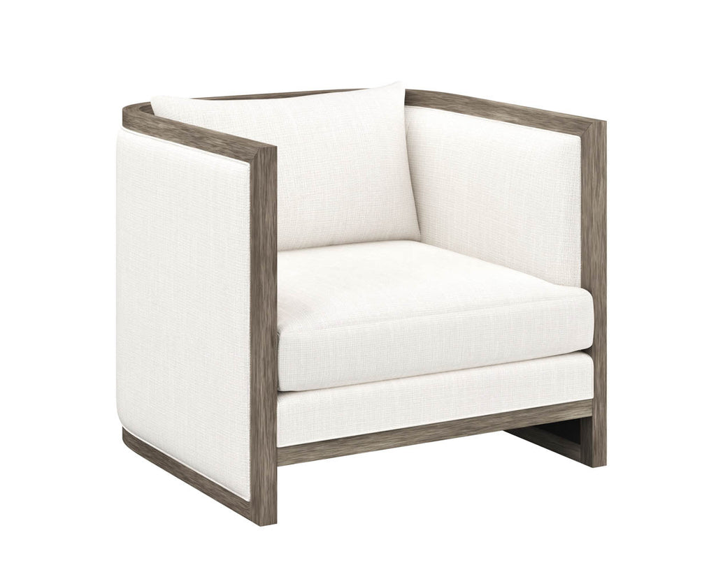 Chloe Lounge Chair - Ash Grey - Linoso Ivory