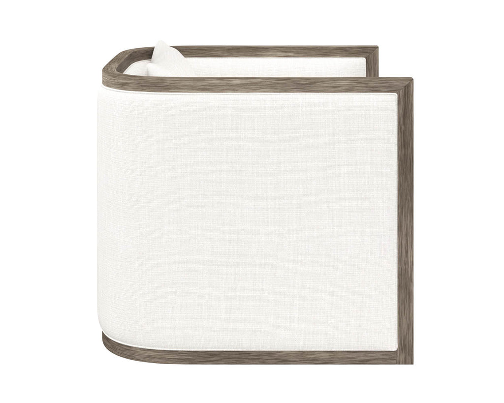 Chloe Lounge Chair - Ash Grey - Linoso Ivory