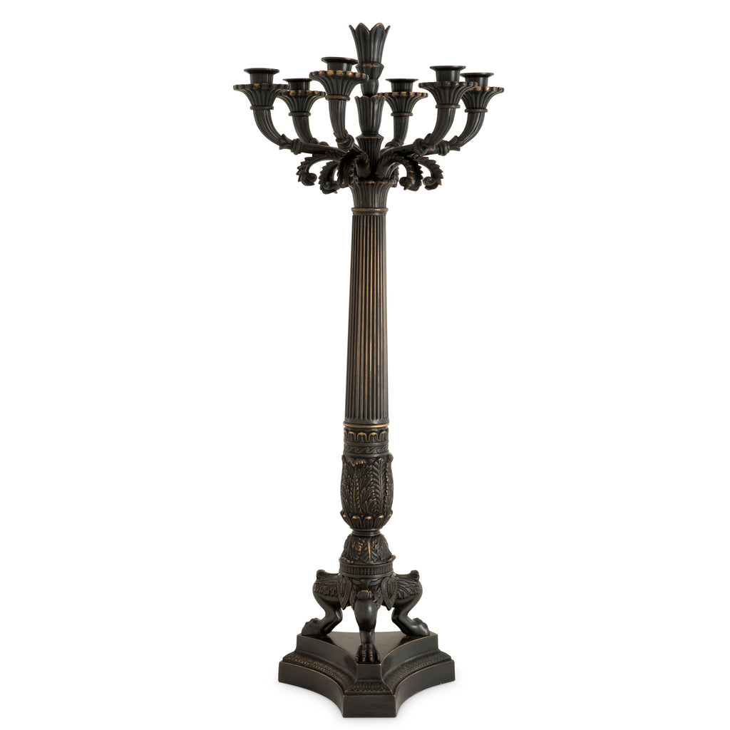 Candle Holder Jefferson Gunmetal Bronze