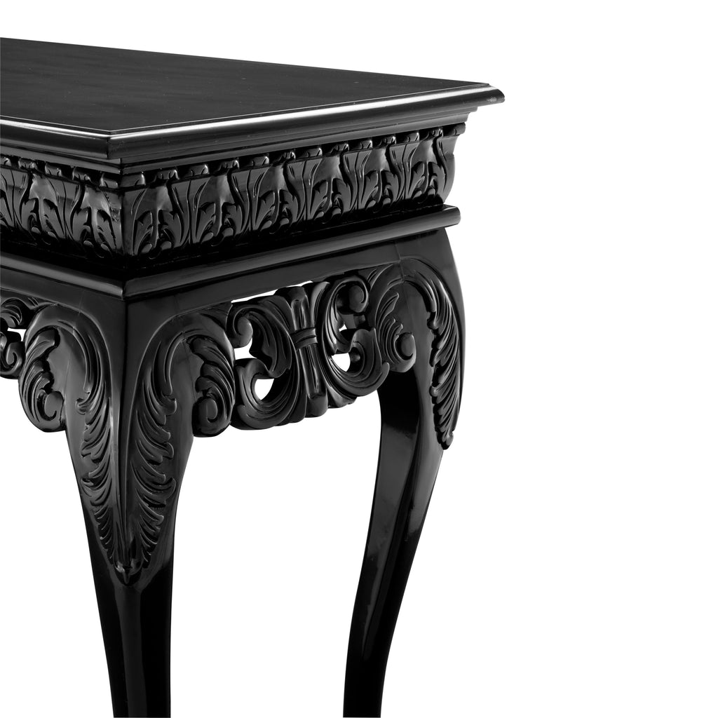 Console Table Morelli Waxed Black Finish