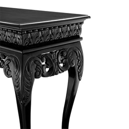 Console Table Morelli Waxed Black Finish