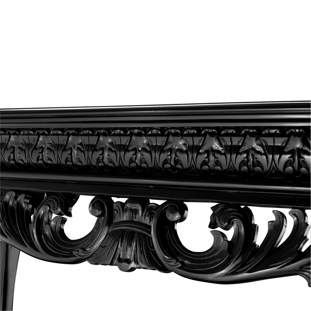 Console Table Morelli Waxed Black Finish