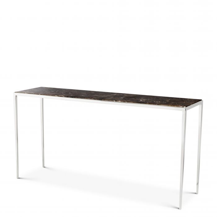 Console Table Henley L Nickel Finish