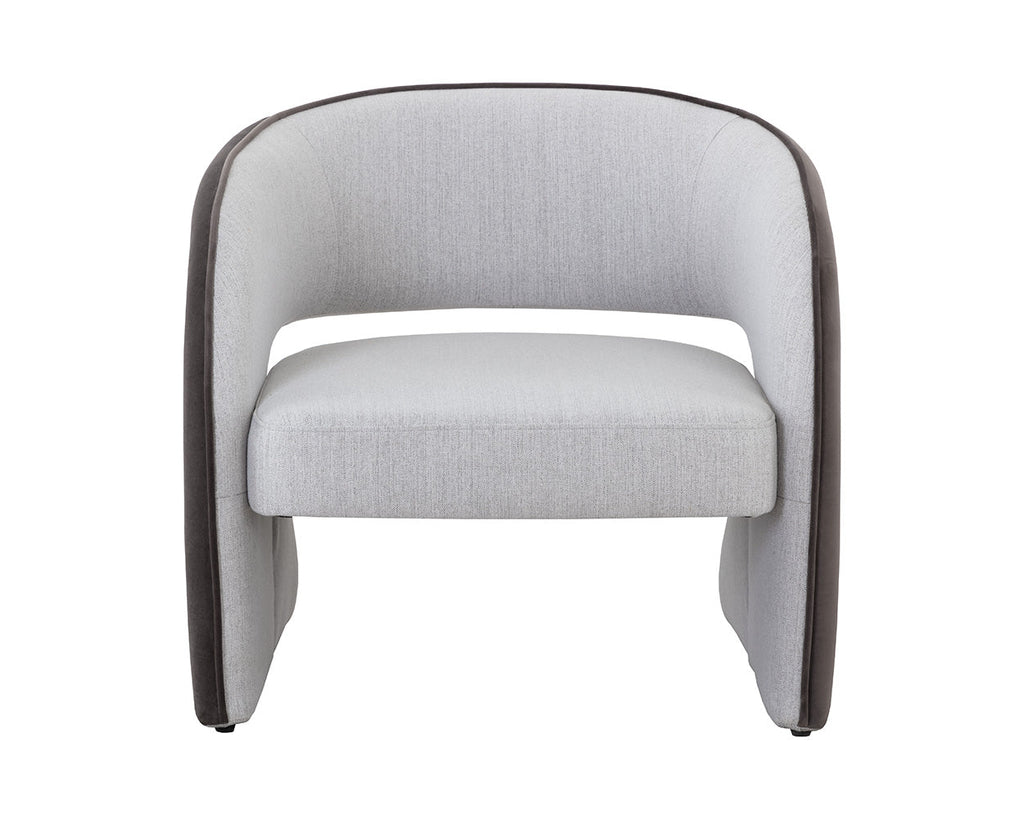 Rosalia Lounge Chair - Mina Light Grey / Meg Ash