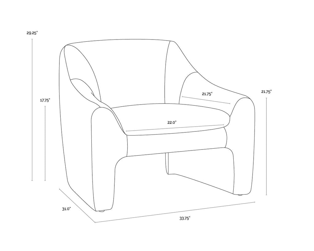 Nevaeh Lounge Chair, Danny Iceberg