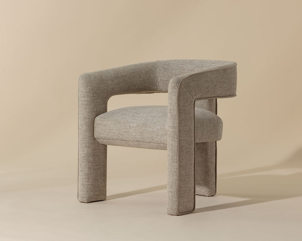 Krasner Dining Armchair - Rhapsody Sand