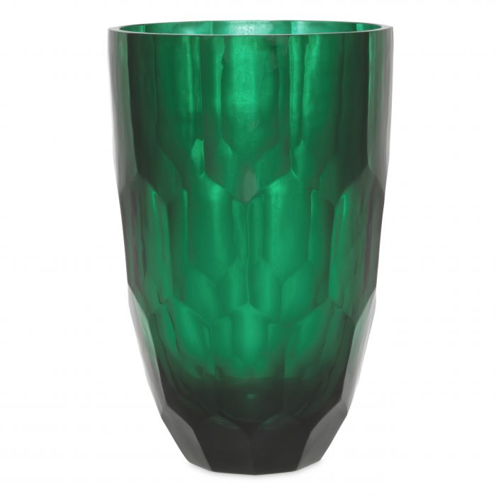 Vase Mughal L Emerald Green