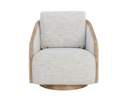 Tasia Swivel Lounge Chair, Merino Cotton A0603291