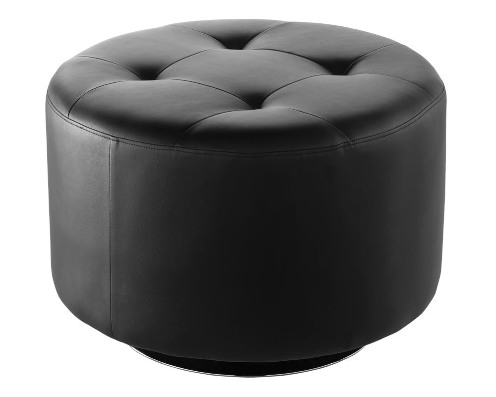 Domani Swivel Ottoman - Large - Onyx