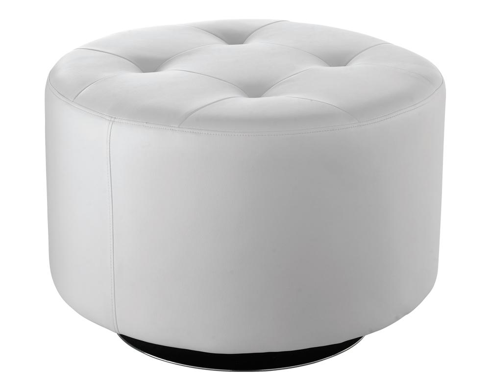 Domani Swivel Ottoman - Large - Snow