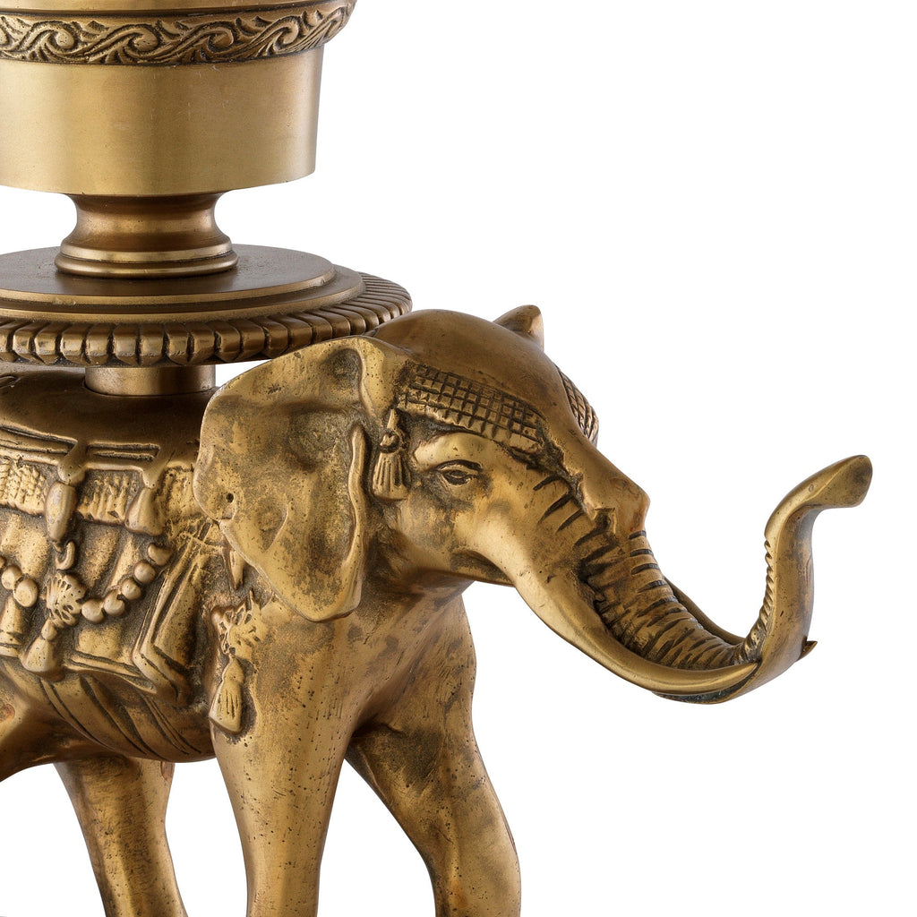 Hurricane Elephant Vintage Brass Finish