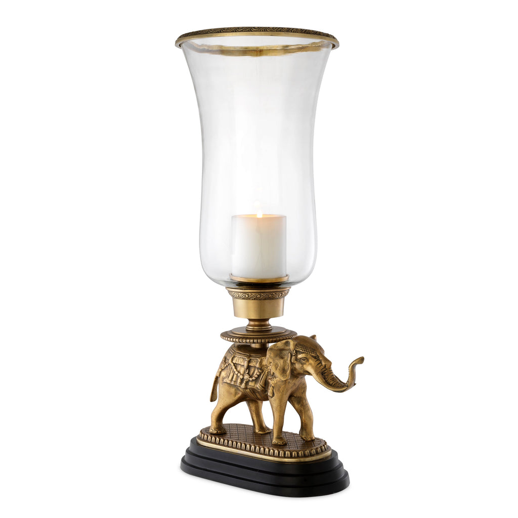 Hurricane Elephant Vintage Brass Finish