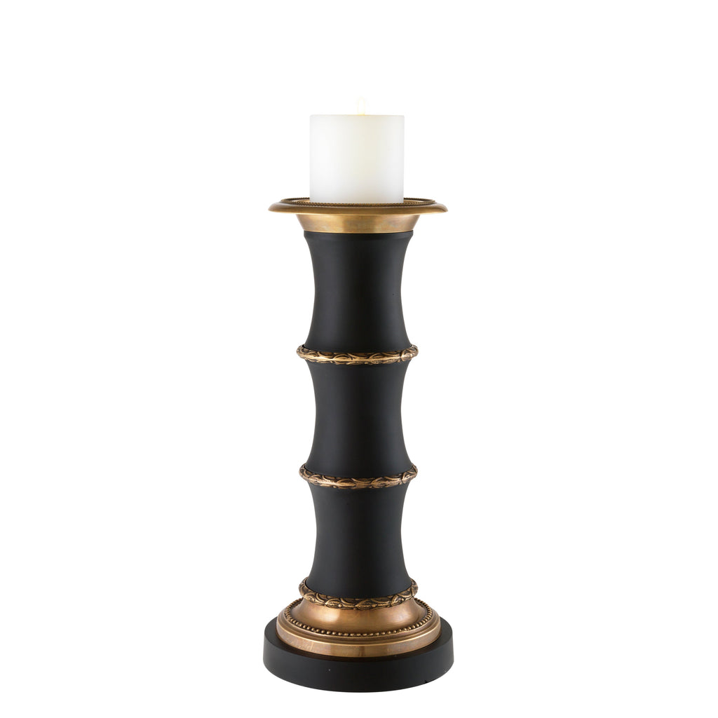 Candle Holder Mamounia L Vintage Brass/Black Finish