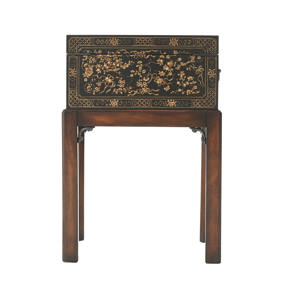 The Floral Painted Box Accent Table