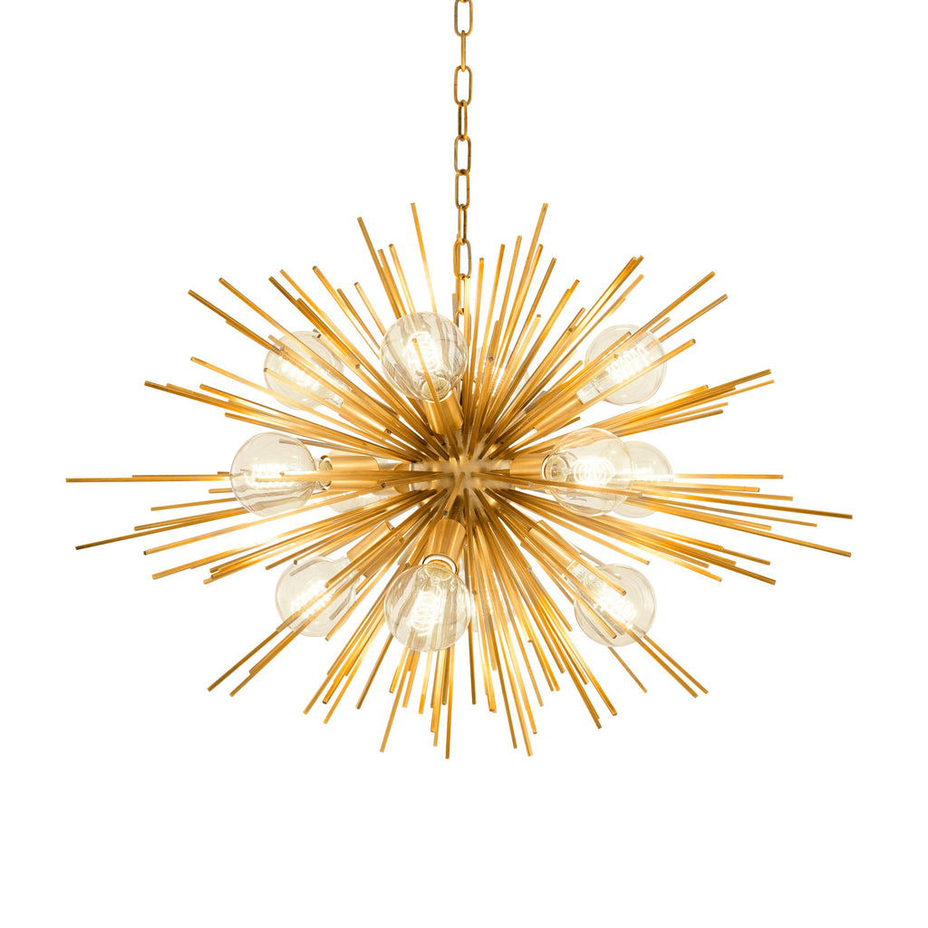 Chandelier Boivin Matte Brass Finish