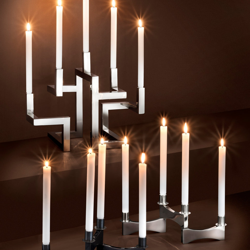 Candle Holder Thalasso Nickel Finish