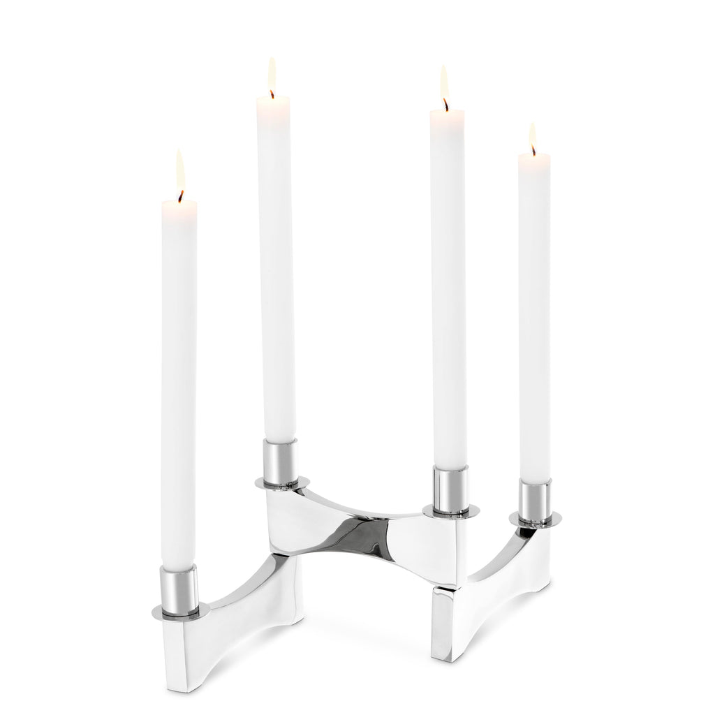 Candle Holder Thalasso Nickel Finish