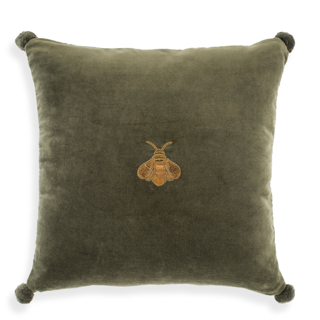 Pillow Lacombe Green Velvet