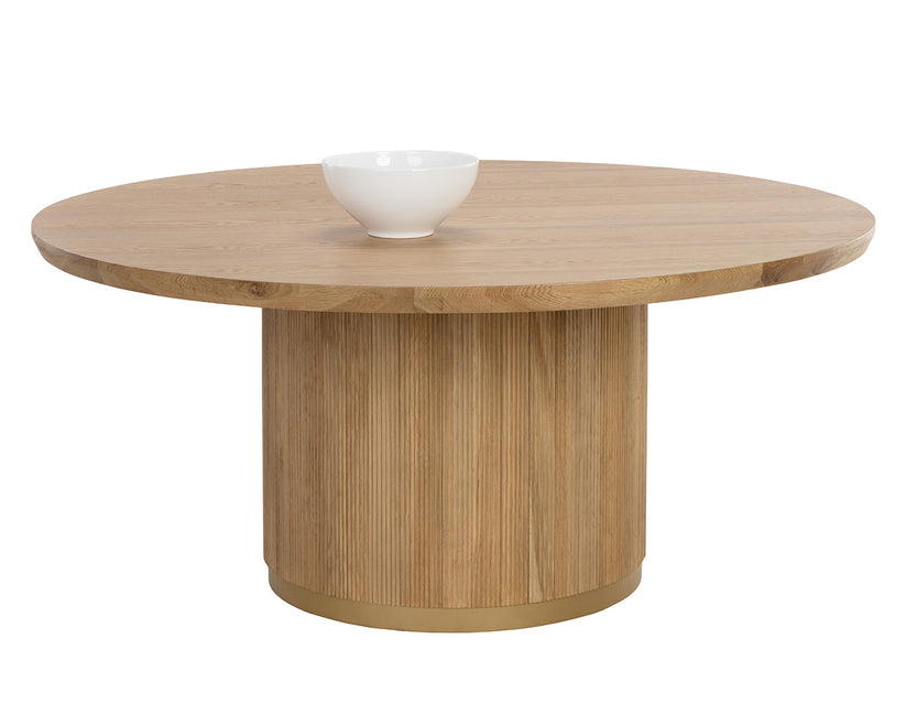 Kalla Dining Table - 68" - Round, Natural