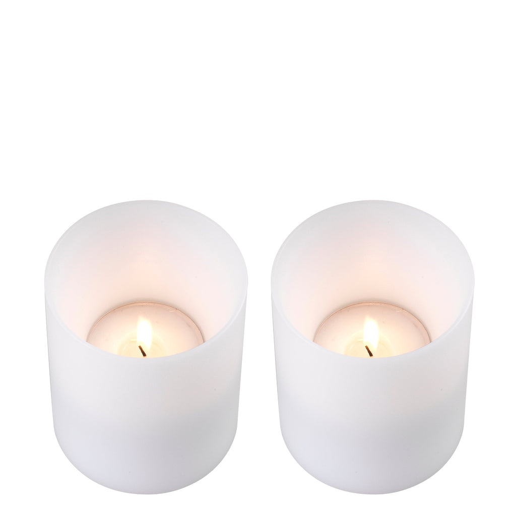 Artificial Candle Deep 3.94" Diameter X 4.72" H S/2