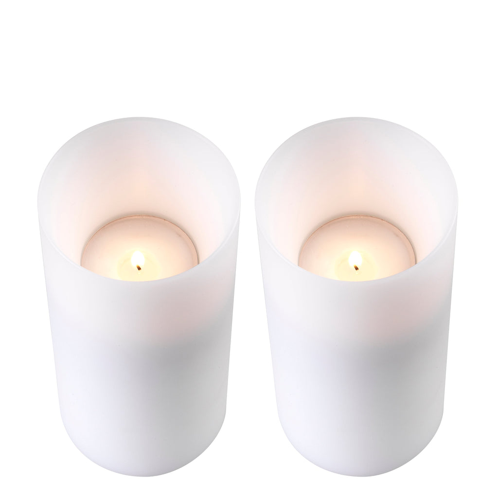 Artificial Candle Deep 3.94" Diameter X 8.27" H S/2