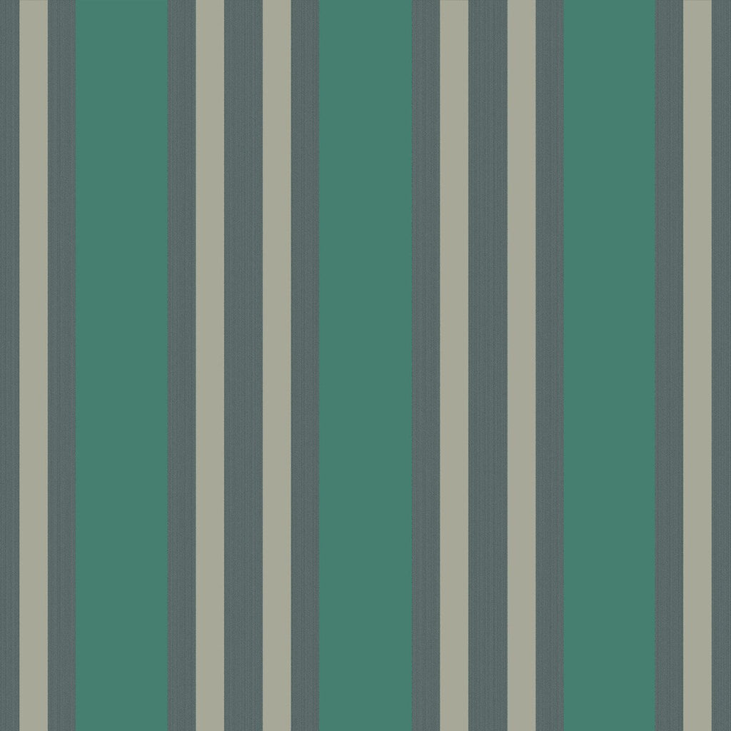 Polo Stripe - Teal/Gilver