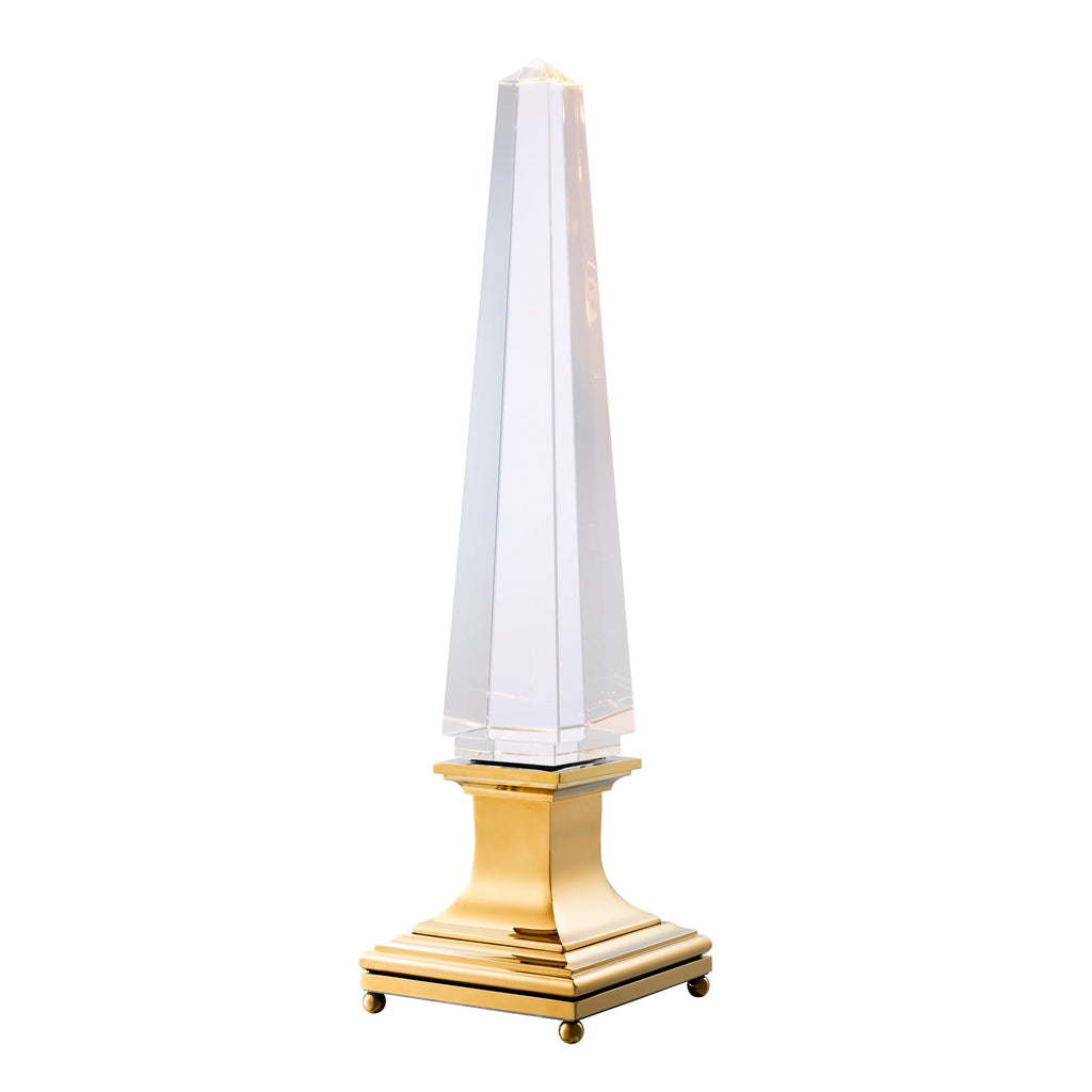 Table Lamp Solaire Gold Finish Crystal Glass