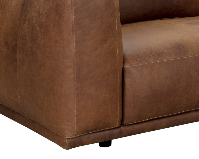 Beau Sofa Chaise - Raf - Aged Cognac Leather