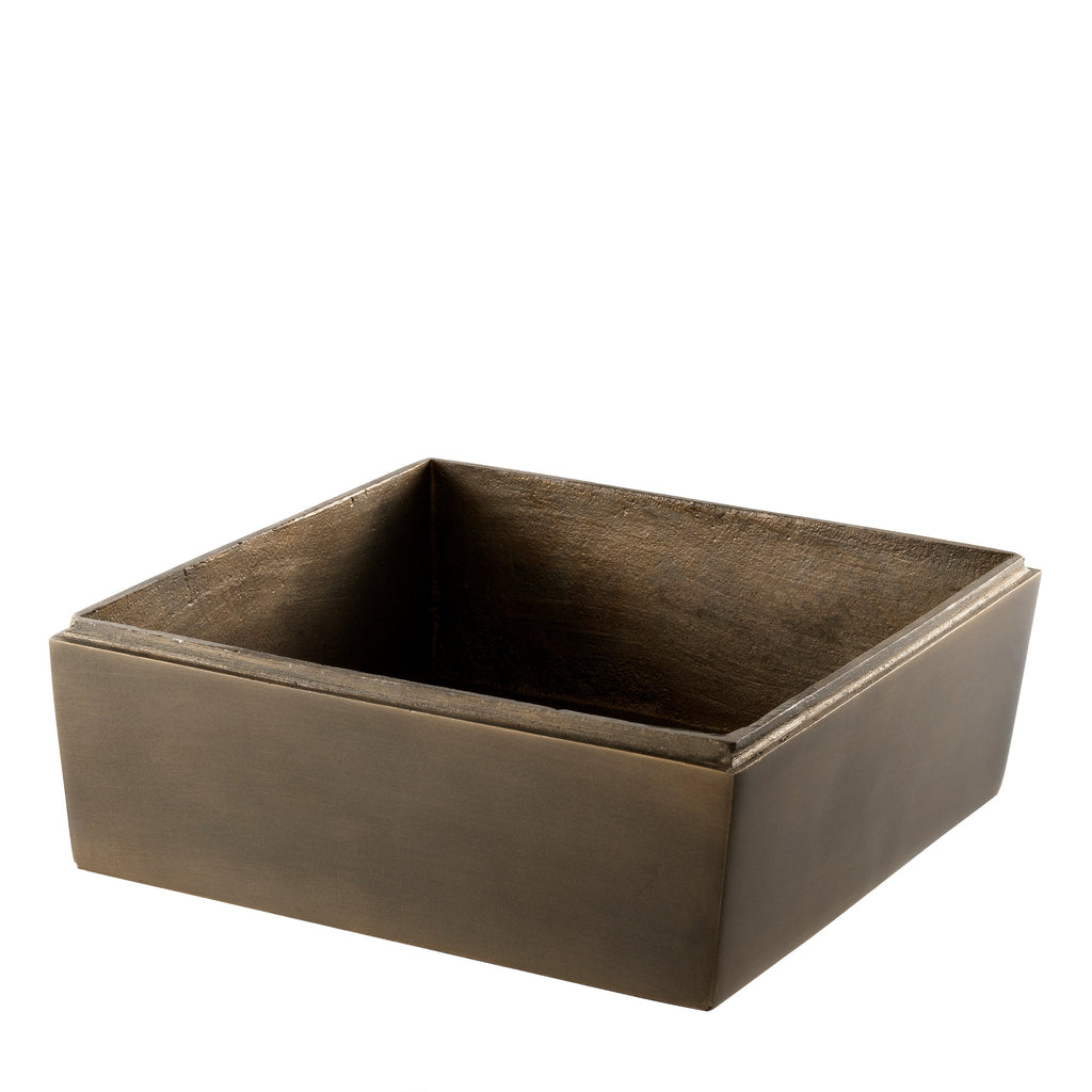 Ashtray Deluxe Dark Antique Brass Finish