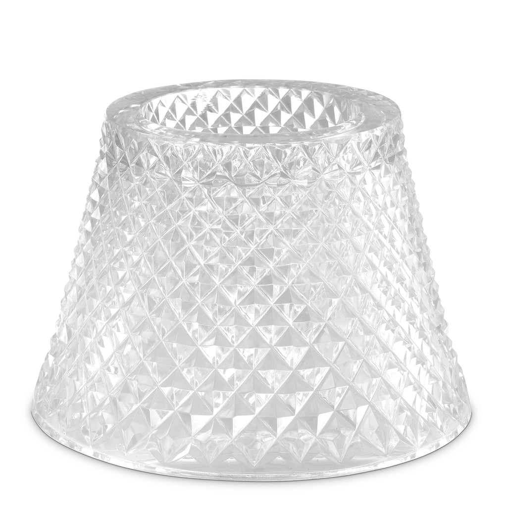Candle Holder Shade Lilly Clear Glass