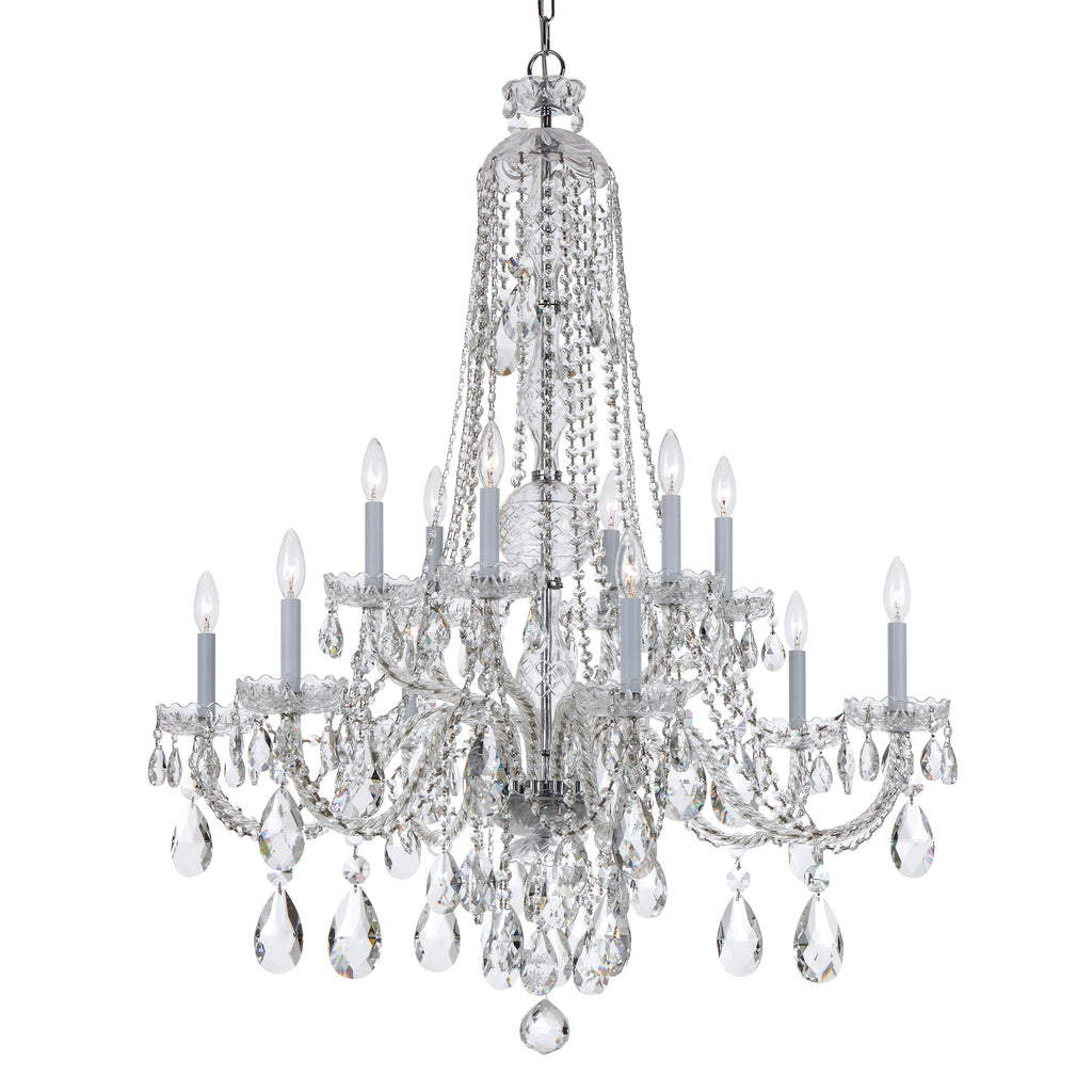 Traditional Crystal 12 Light Chandelier