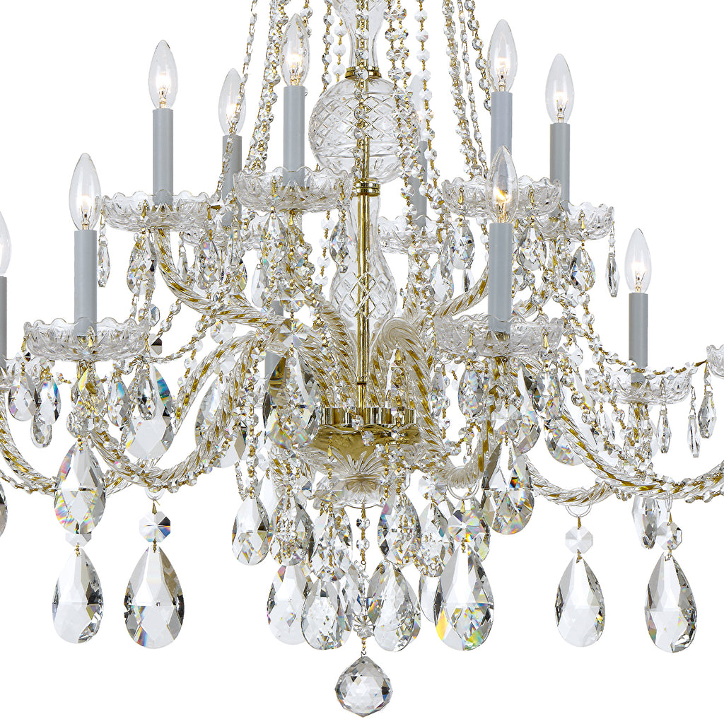 Traditional Crystal 12 Light Chandelier