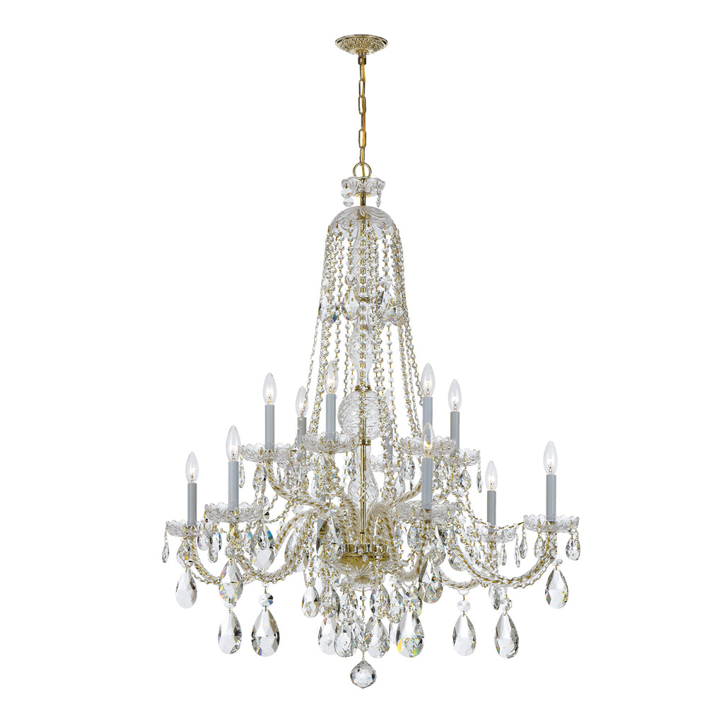 Traditional Crystal 12 Light Chandelier