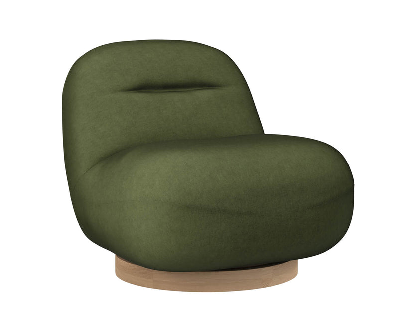 Franze Swivel Lounge Chair - Moss Green