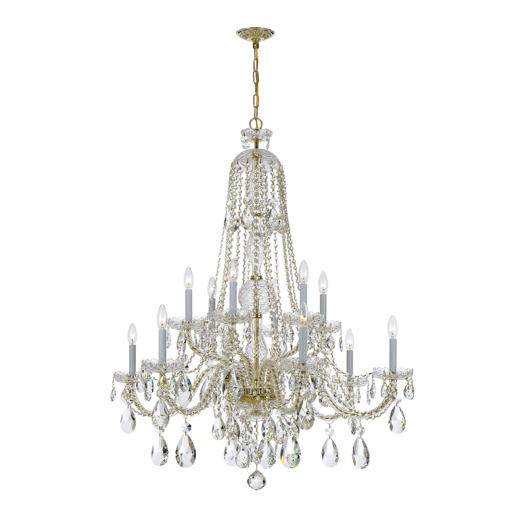 Traditional Crystal 12 Light Chandelier