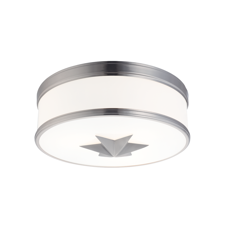 Seneca Flush Mount 14" - Satin Nickel