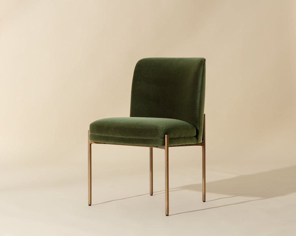 Richie Dining Chair, Forest Green