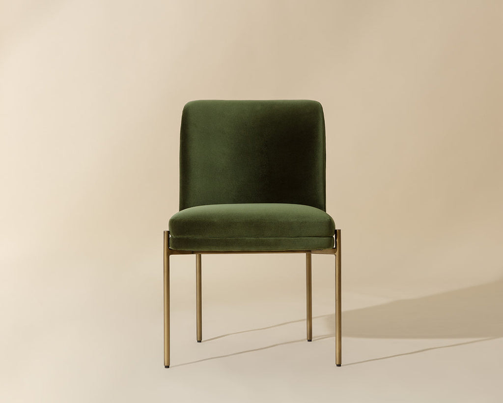 Richie Dining Chair, Forest Green