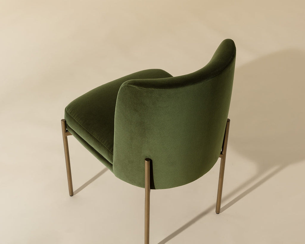 Richie Dining Chair, Forest Green