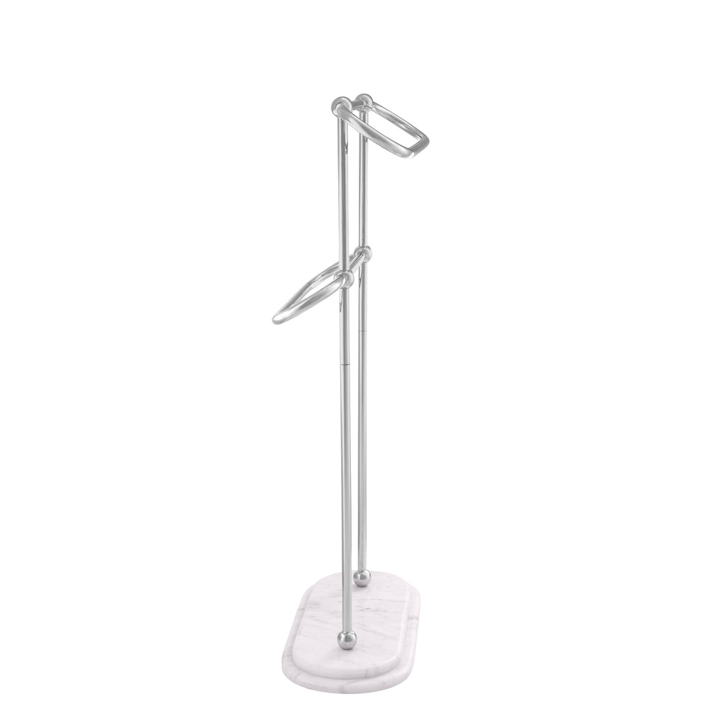Towel Rack Lowell S Pol Ss White Marble