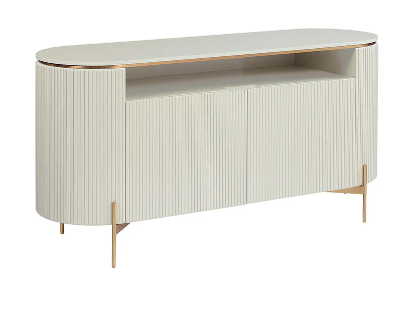 Paloma Sideboard, High Gloss Cream