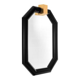 Mirror Arno Black Finish Brass Finish