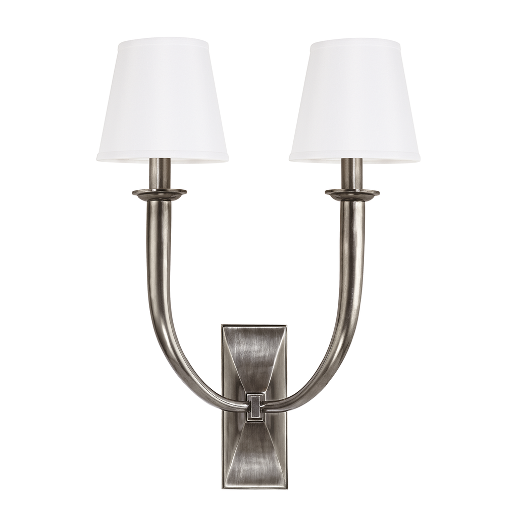 Vienna Wall Sconce 15" - Aged Silver