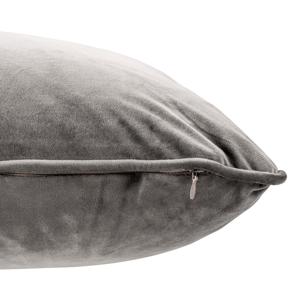 Pillow Roche Porpoise Grey Velvet