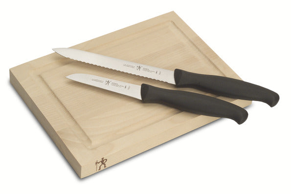 3-Piece Bar Knife & Board Set Paring Knives