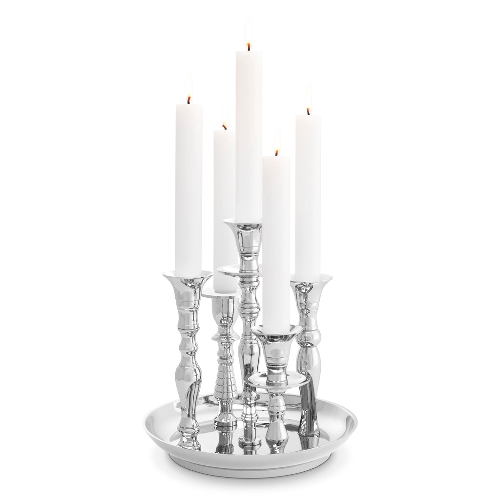 Candle Holder Rosella Nickel Finish