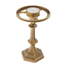 Tealight Holder with Shade Maillon Vintage Brass F