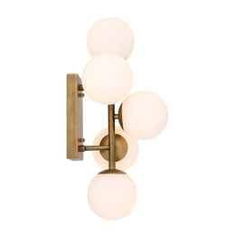 Wall Lamp Libris Antique Brass Finish