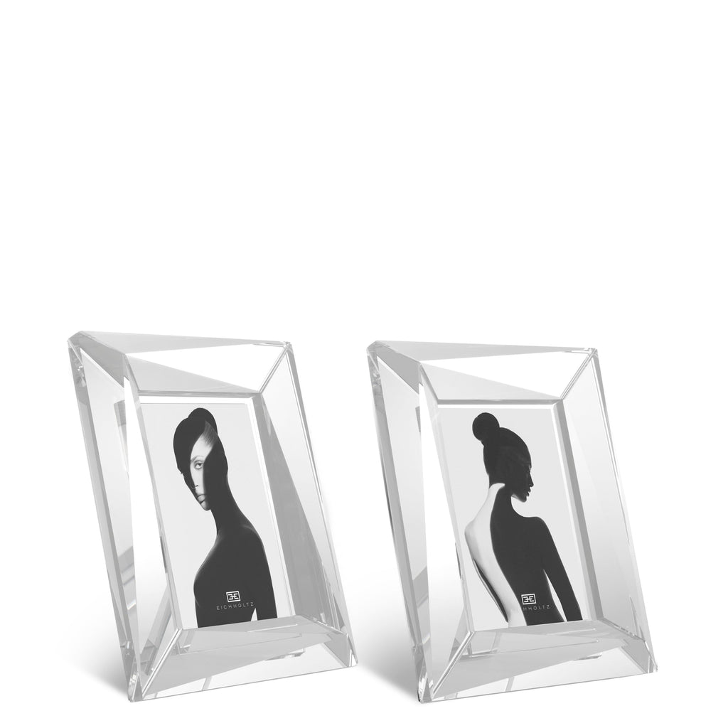 Picture Frame Obliquity S Crystal Glass Set of 2