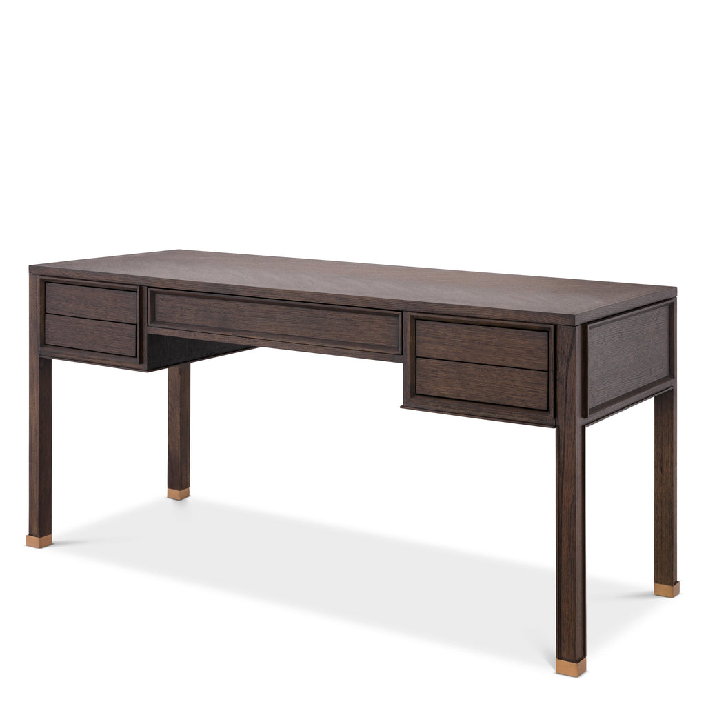 Desk Melchior Brown Oak Veneer